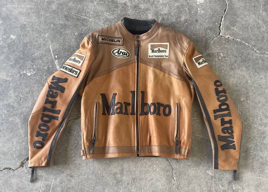 Vintage Archive Leather Jacket Marlboro Michelin Arai  00155 Hype Clothinga Limited Edition