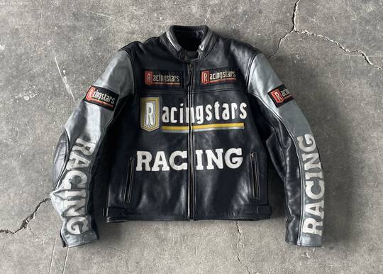 Vintage Jacket Leather Racingstars  00159 Hype Clothinga Limited Edition