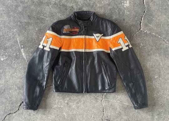 Vintage Leather Jacket Dainese USA Racing 200 Class Course 11 '90s 00146 Hype Clothinga Limited Edition