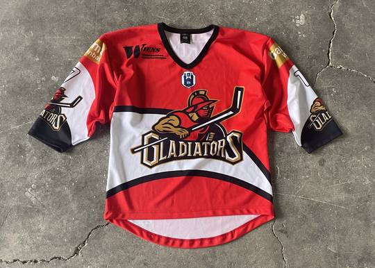 Vintage Rare Hockey Jersey T-shirt Gladiator Dering 17 0027 Hype Clothinga Limited Edition