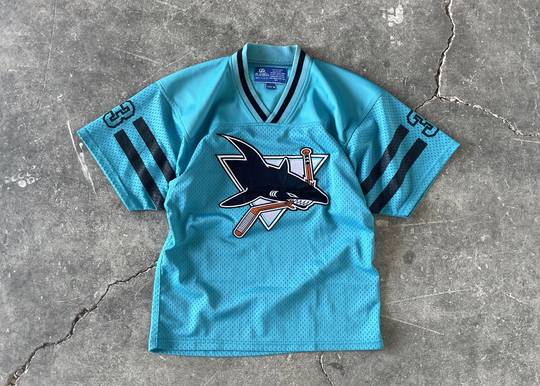 Vintage T-shirt Jersey Made in USA 33 Hockey San Jose Shark  00174 Hype Clothinga Limited Edition