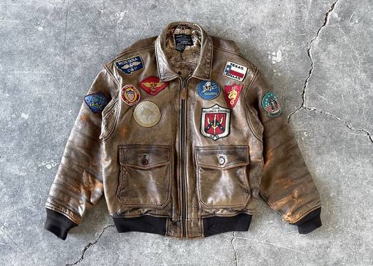 Vintage Ultra Rare Avirex Type G-1 Aviator Leather Jacket  00123 Hype Clothinga Limited Edition