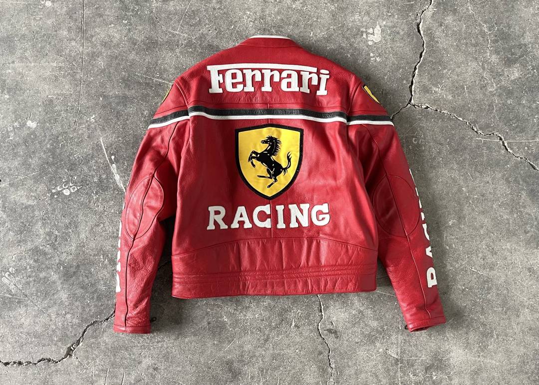 Vintage Ultra Rare Ferrari Racing Leather Jacket