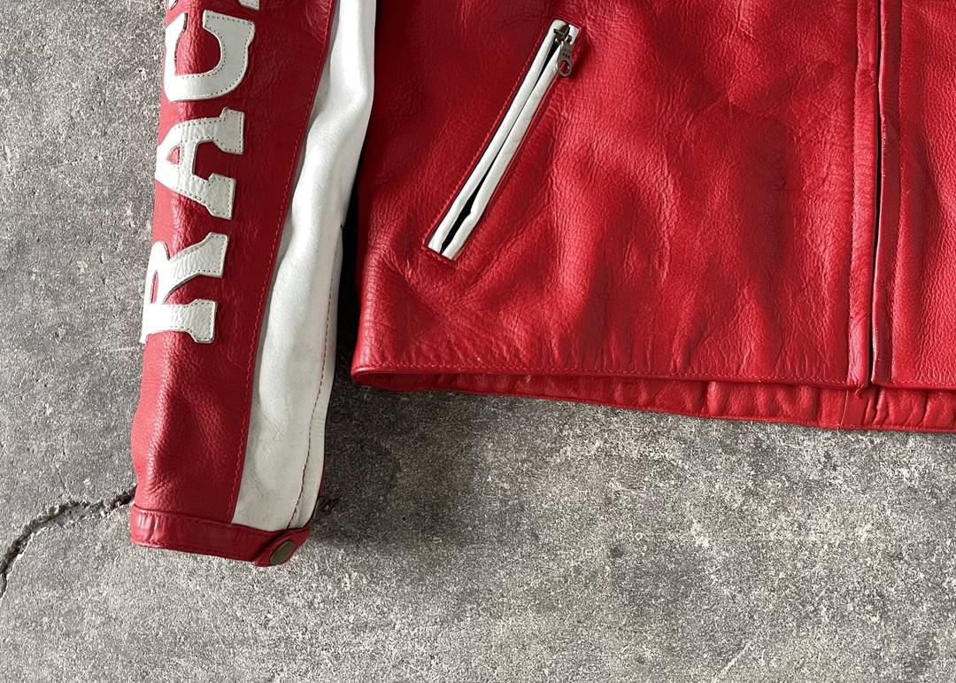 Vintage Ultra Rare Ferrari Racing Leather Jacket