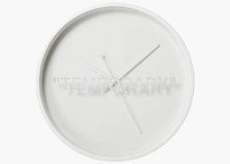 Virgil Abloh x IKEA MARKERAD TEMPORARY Wall Clock White 100