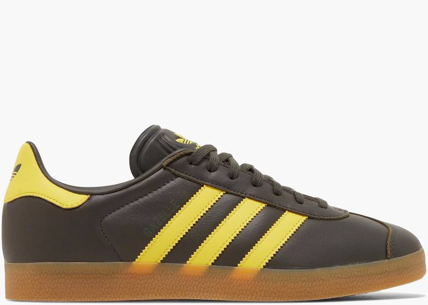 Adidas Gazelle Shadow Olive Yellow Gum | Hype Clothinga