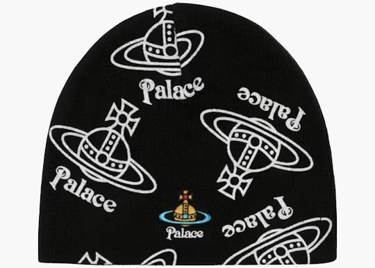 Palace x Vivienne Westwood Jersey Beanie Black PVWJBB Cheap Urlfreeze Jordan limited edition