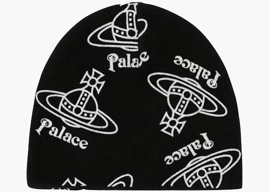 Palace x Vivienne Westwood Jersey Beanie Black | Hype Clothinga