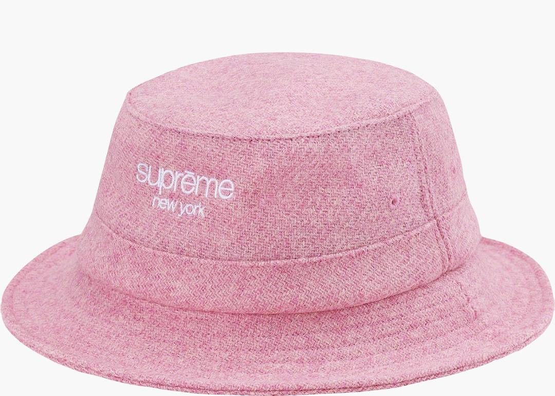 Supreme Harris Tweed Classic Logo Crusher Pink | Hype Clothinga