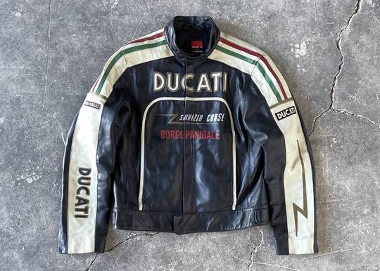 Vintage Jacket Leather Ducati Borgo Panigale Sevizio Corse By Dainese 00134 Hype Clothinga limited edition