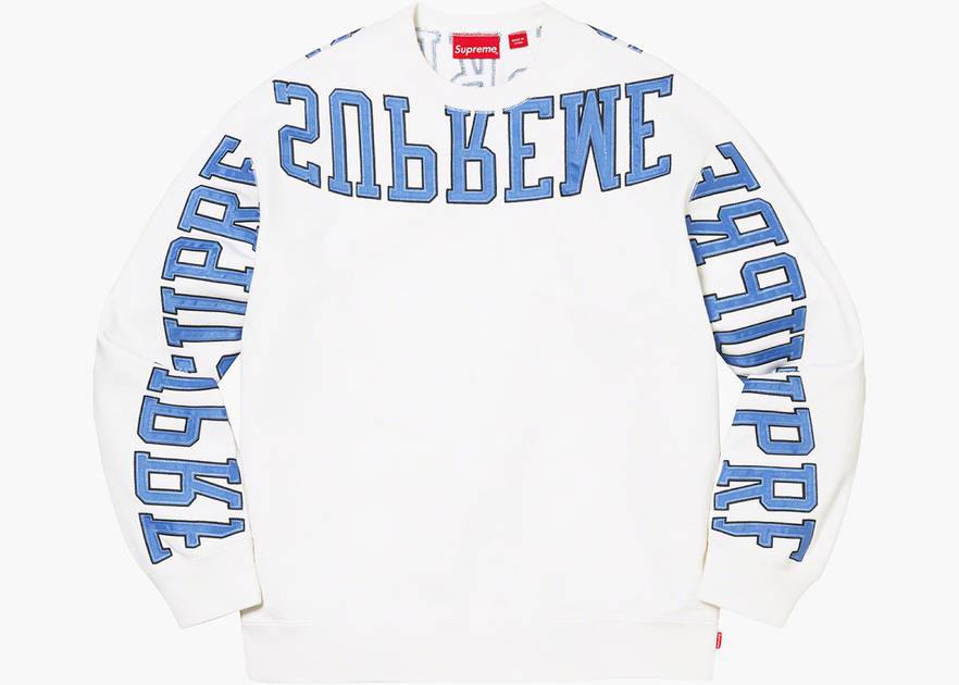 Supreme Multi Arc Crewneck White | Hype Clothinga