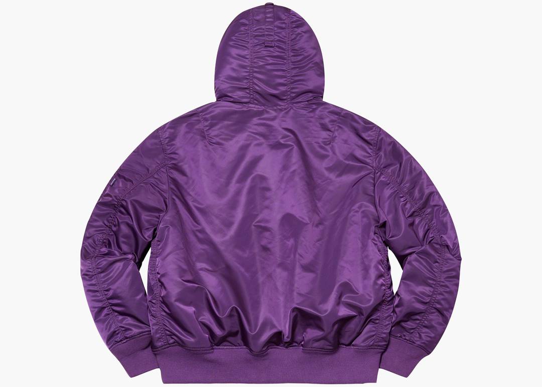 Supreme Hooded MA-1 Purple | Hype Clothinga Supreme Hooded MA-1 Purple | Hype Clothinga
