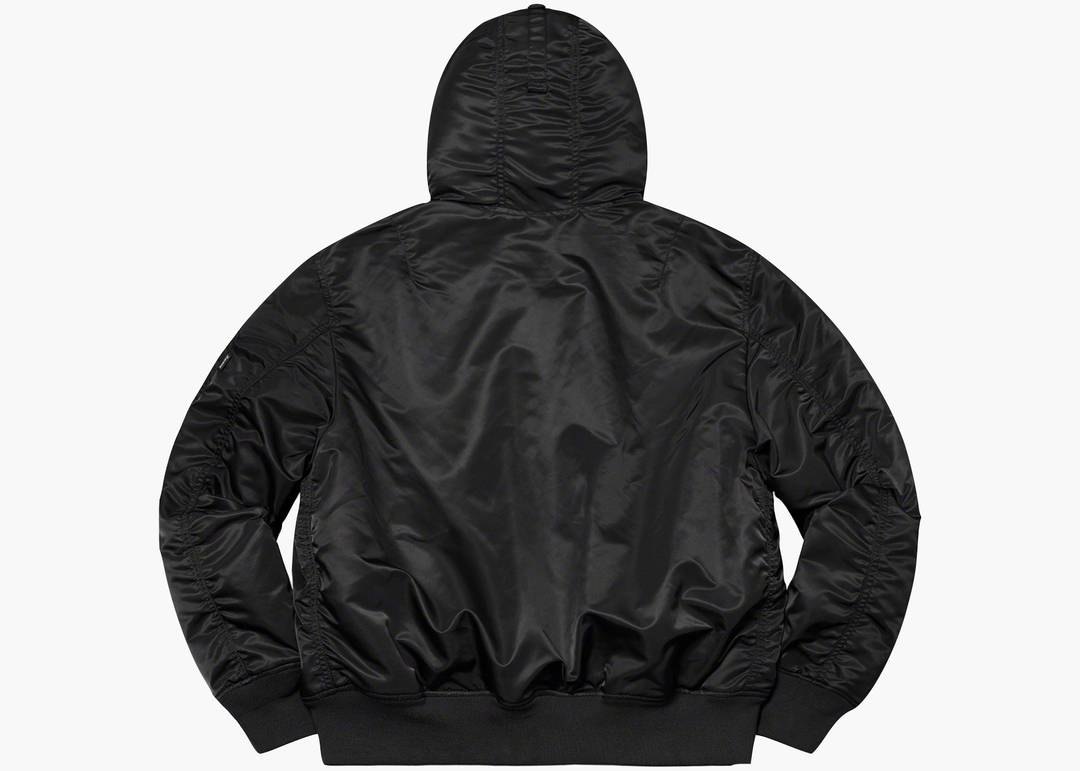 Supreme Hooded MA-1 Black | Hype Clothinga