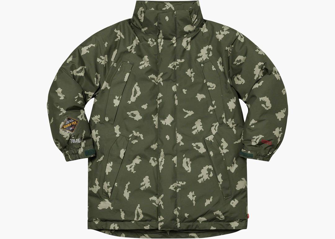 Supreme GORE-TEX 700-Fill Down Parka (FW21) Olive Russian Camo