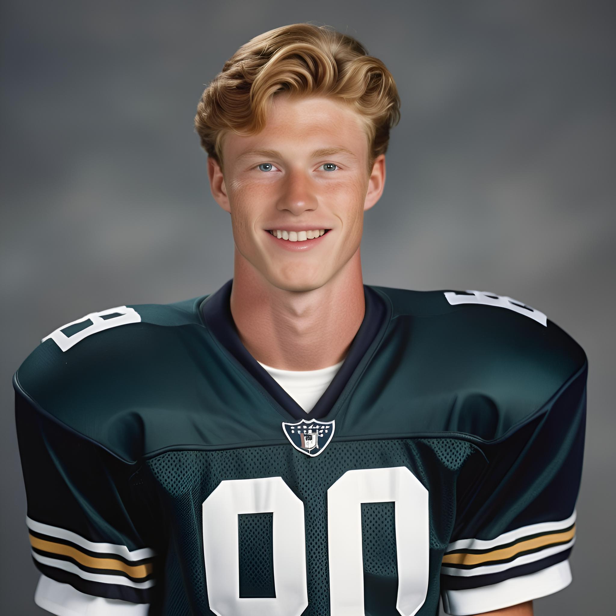 ai yearbook american football player