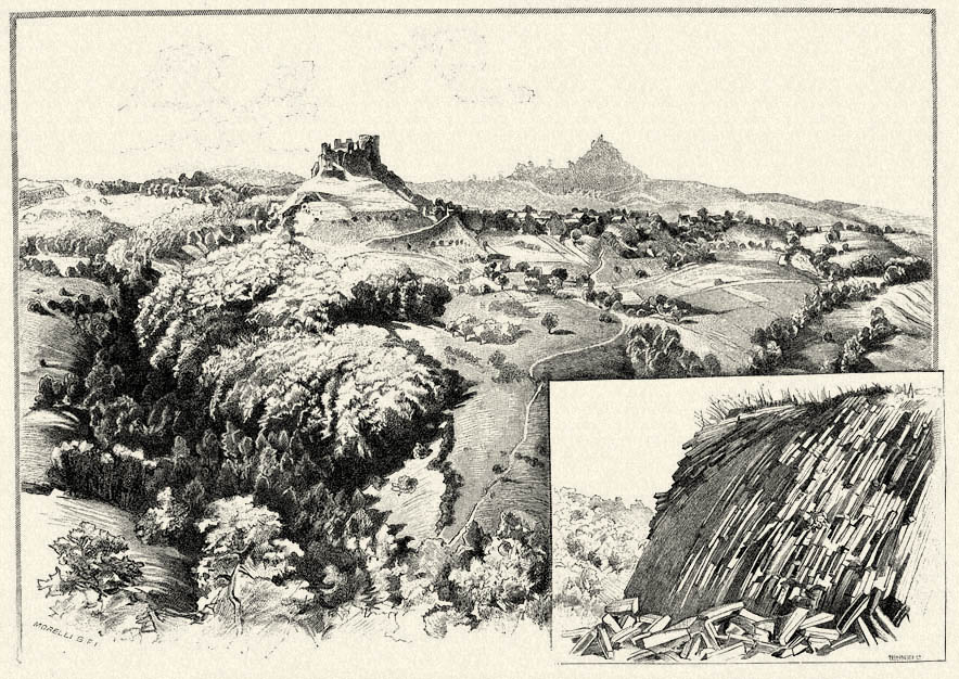 El castillo de Somoskő a mediados del siglo XIX