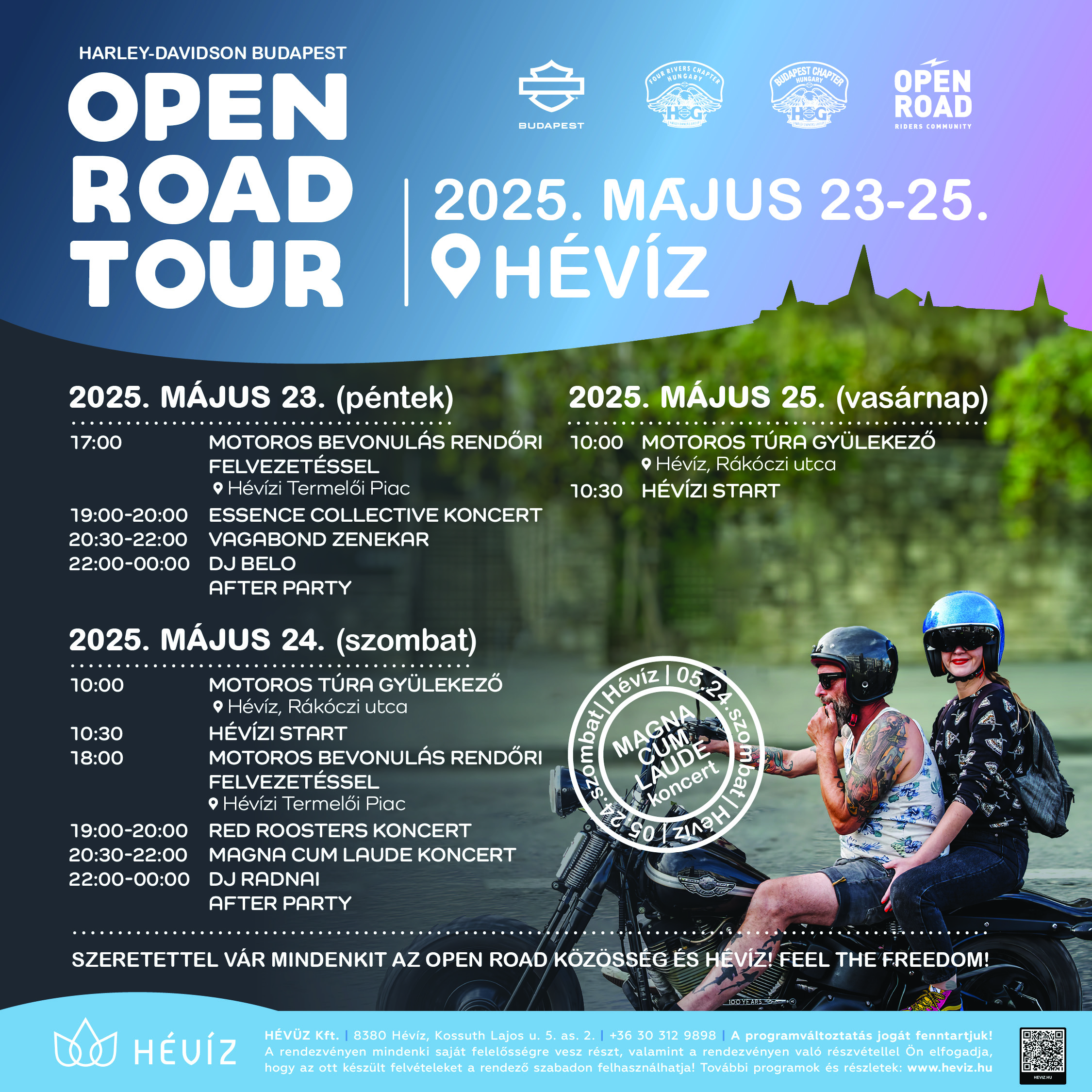 Detaljni program Harley-Davidson Open Road Tour