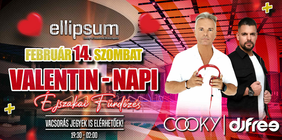 Valentin-napi éjszakai fürdőzés