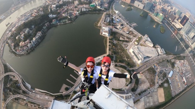 澳門旅遊塔蹦極跳BungyJump票+百步登天Mast Climb票大小同價