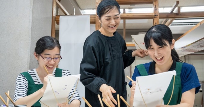 京都伏見：職人帶領手繪京友禪體驗