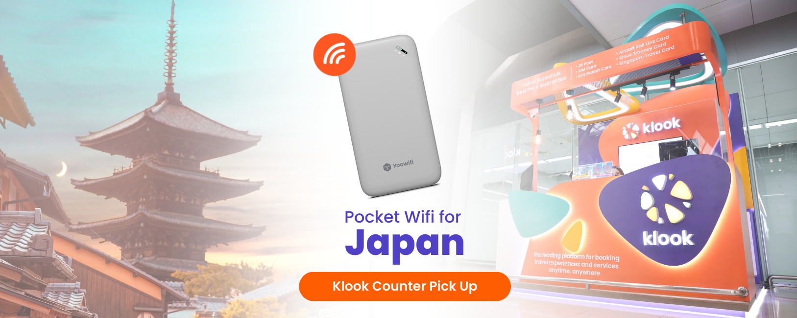 KLook: $43 【Klook櫃檯領取】日本無限流量4G隨身Wifi - GroupBuya 優惠