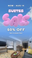 【百樂酒店】Suite Escape限時優惠 豪華/家庭套房半價