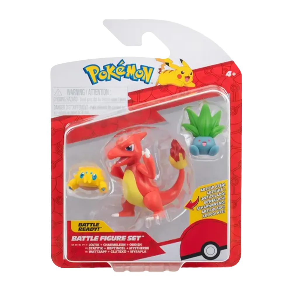 Battle Figure Set (Joltik + Charmeleon + Oddish)