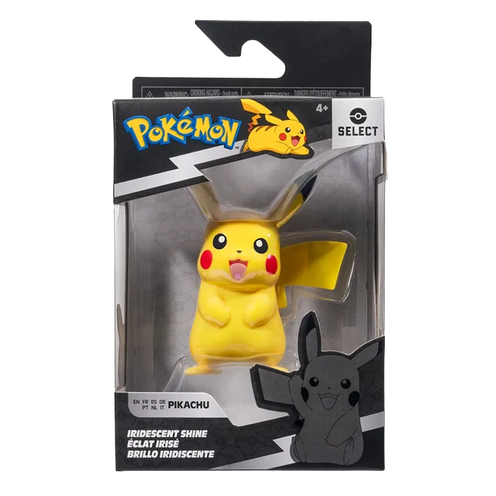 Select Iridescent Shine Battle Figure - Pikachu (3 In.)