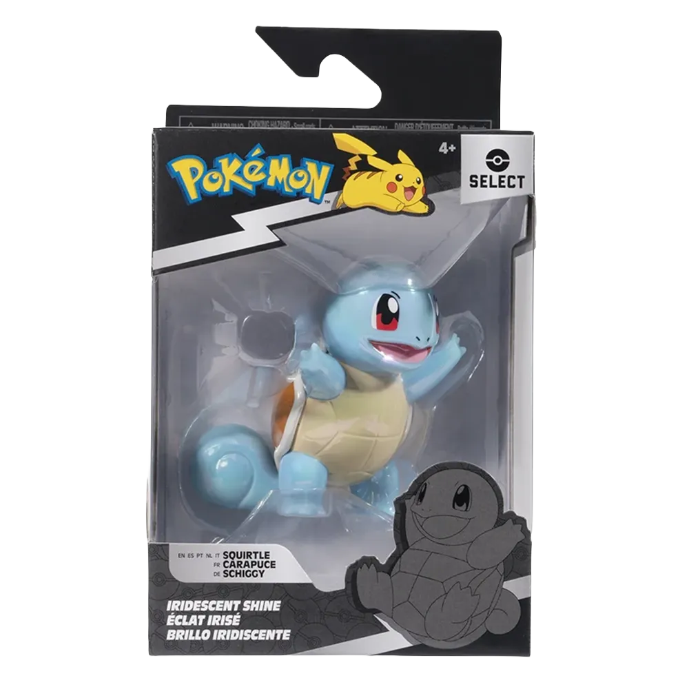 Select Iridescent Shine Battle Figure - Squirtle (3 In.)