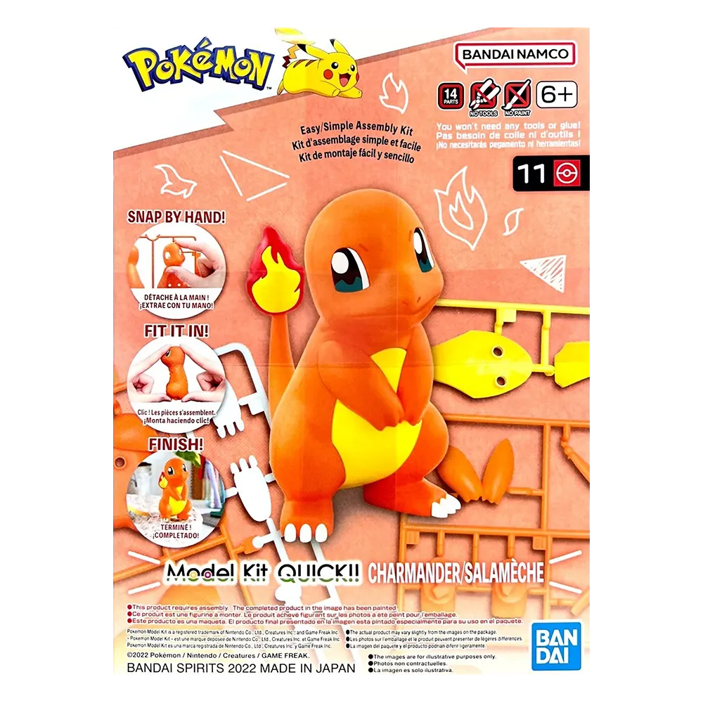BANDAI Model Kit Quick!! Charmander Puzzle