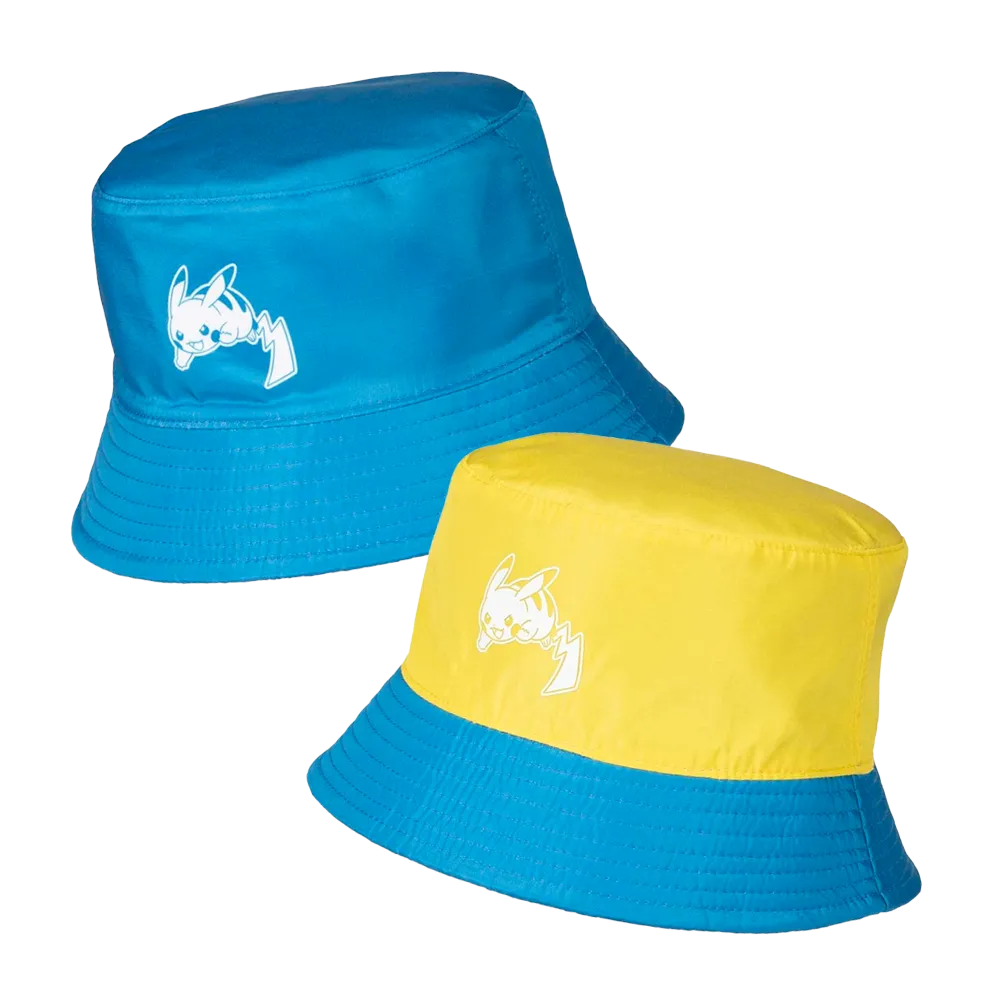 Pokémon Tropical Pikachu Lightning Blue Reversible Bucket Hat