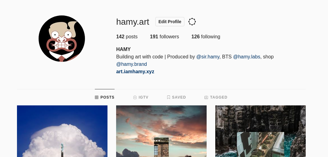 @hamy.art Instagram header