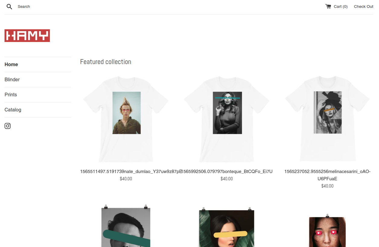 HAMY.BRAND online store screenshot