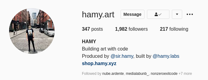 @hamy.art Instagram profile