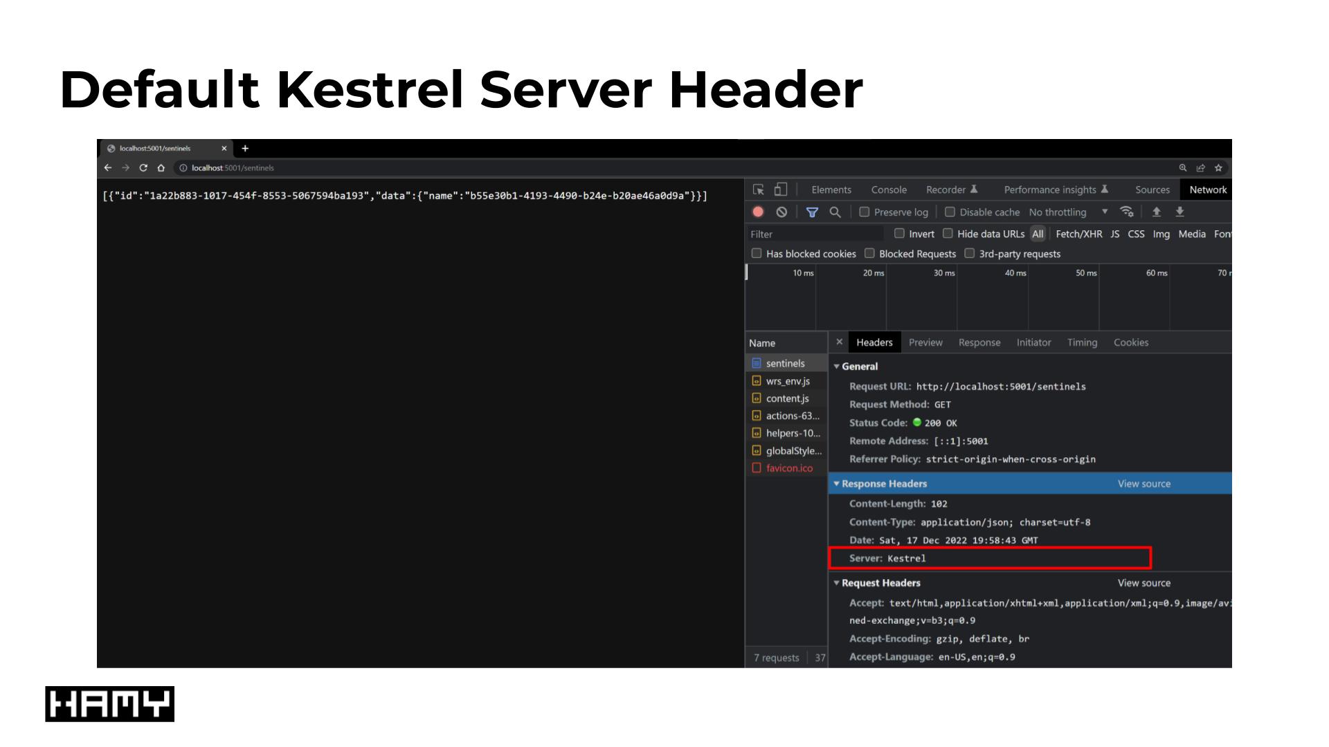 Default Kestrel Server Header