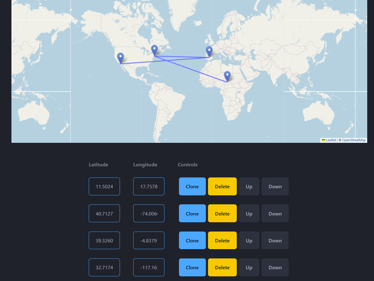 TravelMap - Confusing Locations