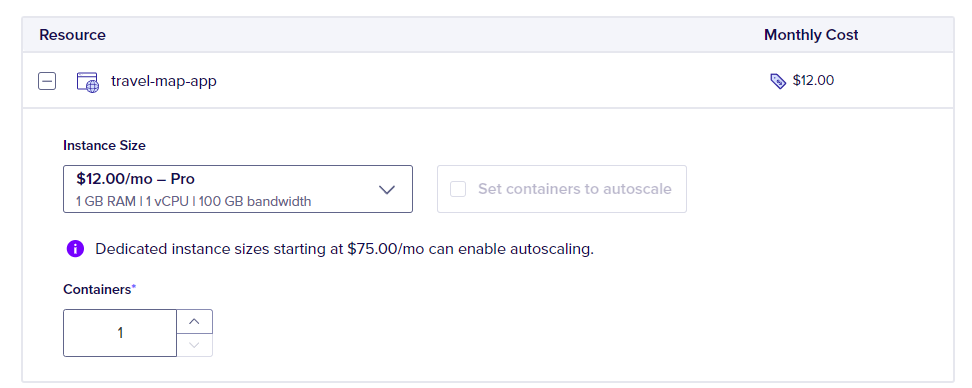 Digital Ocean - Instance Autoscaling limits