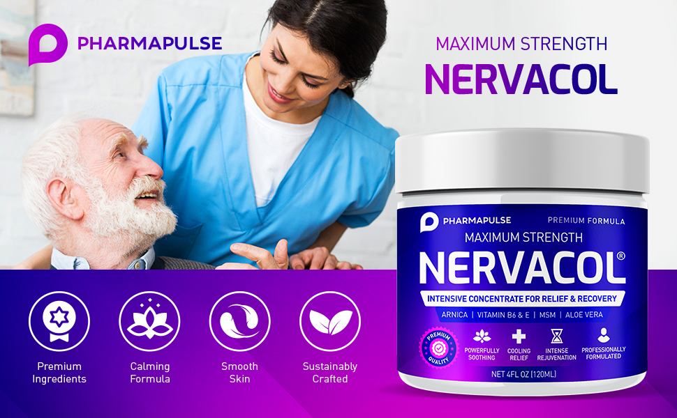 Pharmapulse Neuropathy Nerve Relief Cream – Maximum Strength for Feet,