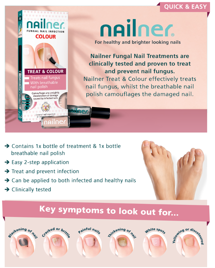 Nailner Treat & Colour Fungal Nail Treatment 2 x 5 ml Duo Pack Anti