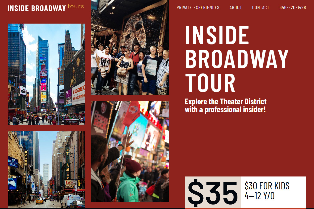 Screenshot Inside Broadway Tours