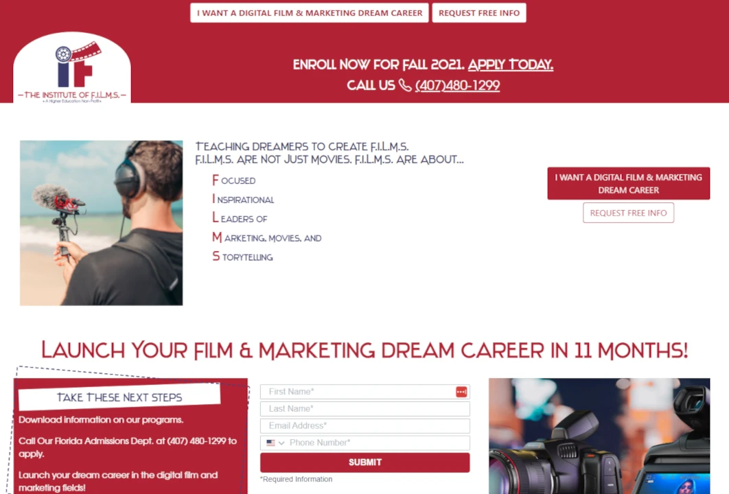 T.I.O.F Landing Pages