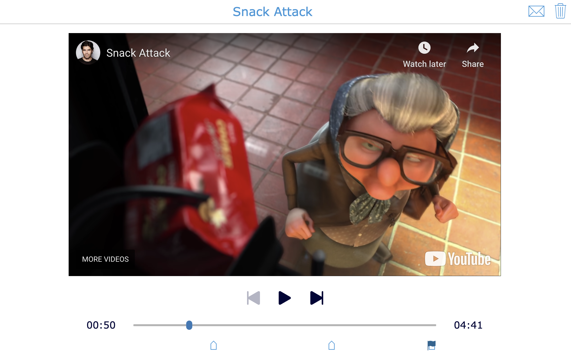 Snack attack - short film video quiz