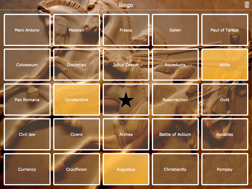 roman empire bingo widget