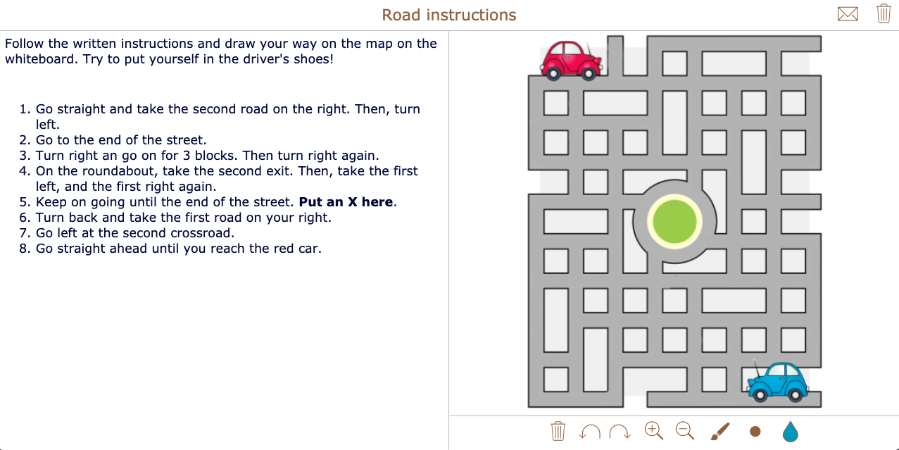 Road instructions