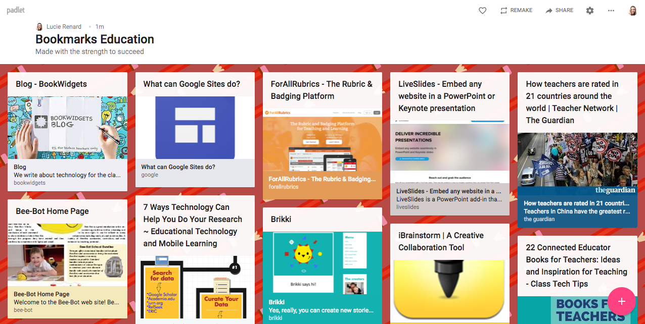 padlet examples for teachers