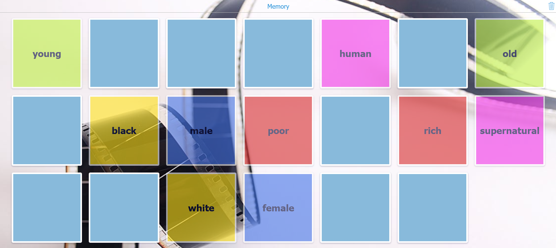 digital memory game