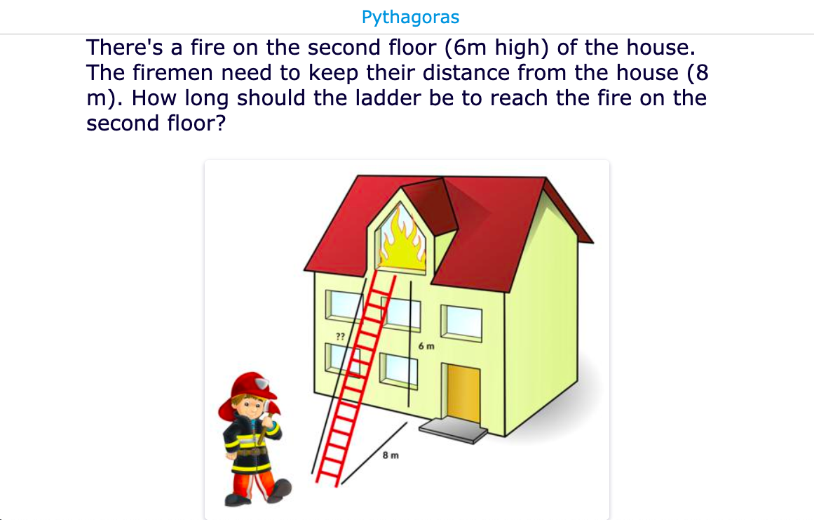 Pythagoras lesson example - exit slip