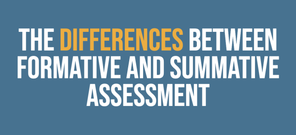 The differences between formative and summative assessment