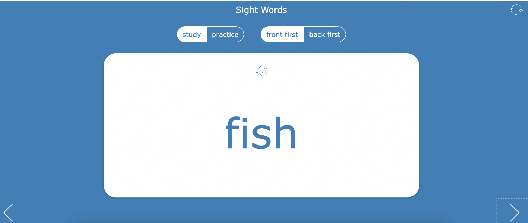 FlashCard sight words