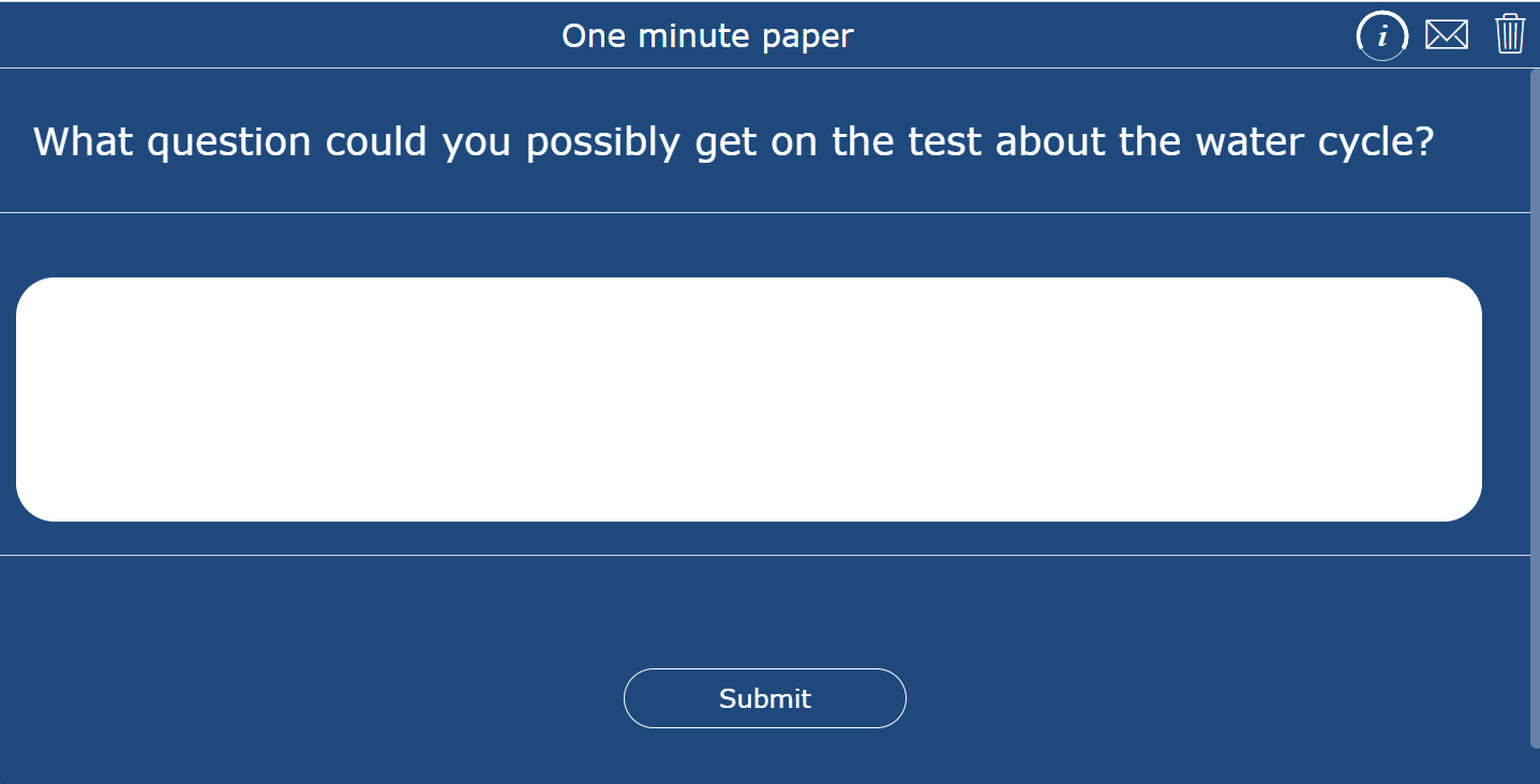 one minute papers